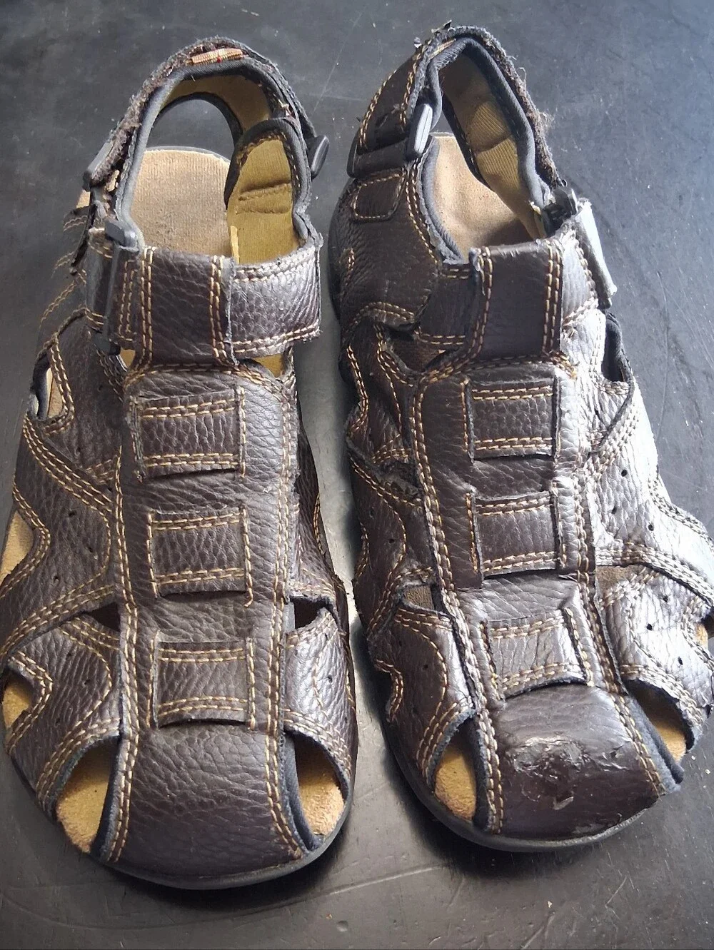 Wrangler Men's Memory Foam Fisherman Sandals Size 7